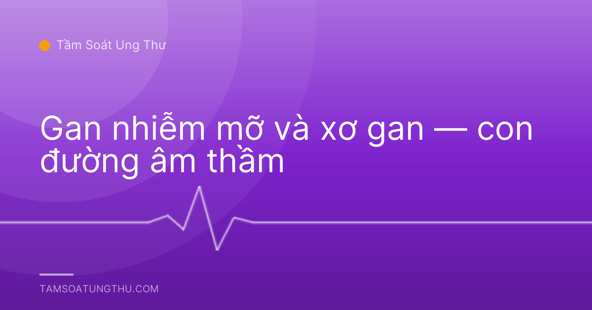 Gan nhiễm mỡ và xơ gan — con đường âm thầm